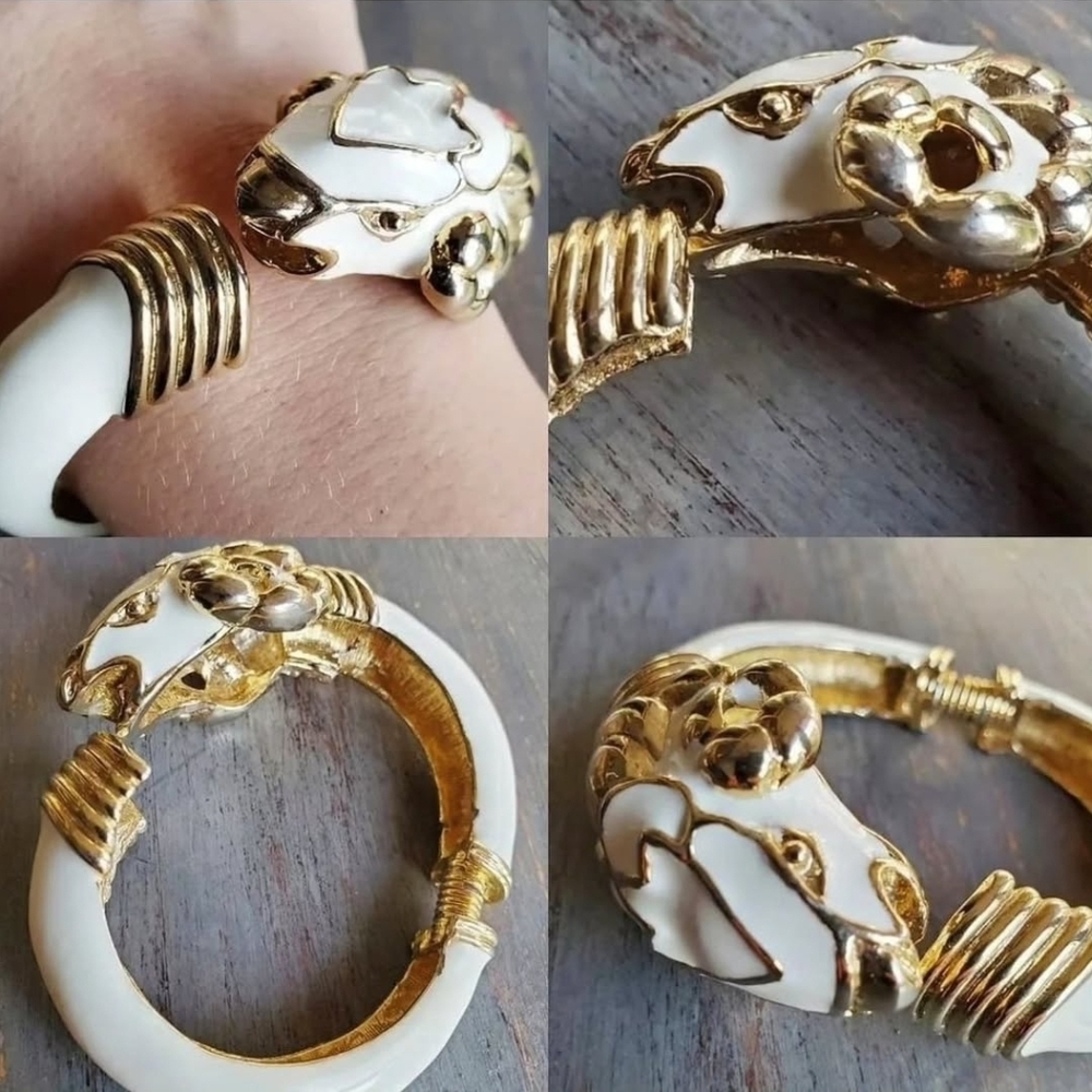 VERY RARE Highly Collectible DONALD STANNARD Ename ARIES Ram Bracelet